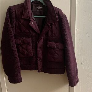Andrew Marc Purple Quilted Jacket